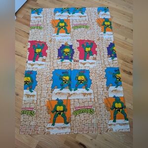 1990 Vintage Teenage Mutant Twin single bed sheets Collectible Mirage Studio